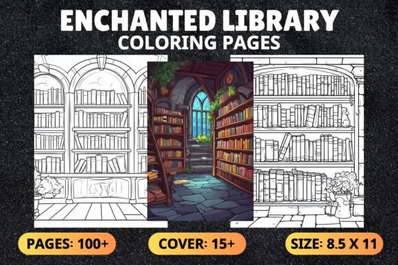Download 100+ Enchanted Library Coloring Pages - Coloring Collection