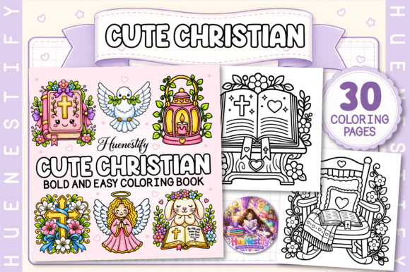 Download Christian Bold and Easy Coloring Book - K Collection