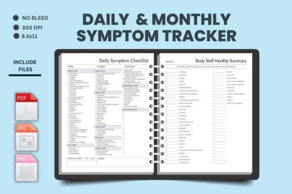 Download Daily &amp; Monthly Symptoms Checklist - K Collection