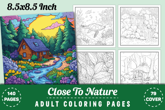 Download Close to Nature - Adult Coloring Pages - Coloring Collection