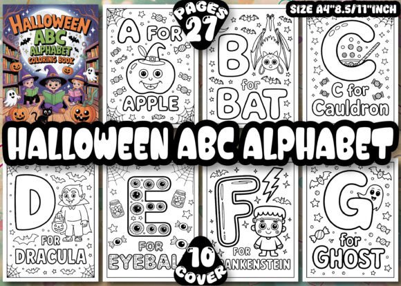 Download Halloween ABC Alphabet Coloring Pages - Coloring Collection