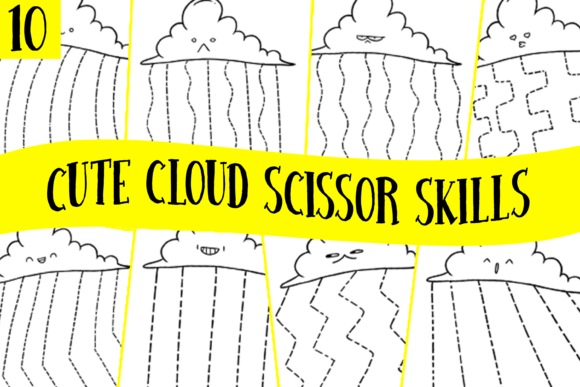 Download Cute Scissor Skills Cutting Practice - K Collection