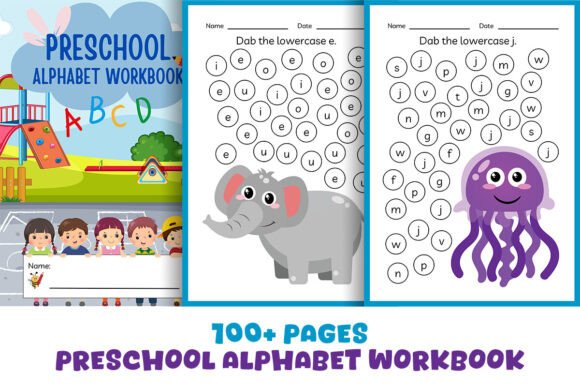 Download 100+ Pages Preschool Alphabet Workbook - K Collection