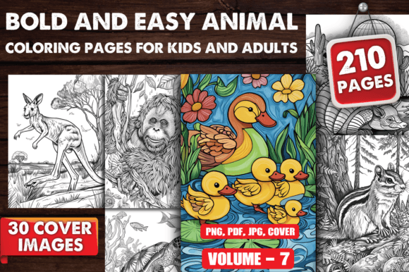 Download Bold and Easy Animal Coloring Pages V-07 - Coloring Collection