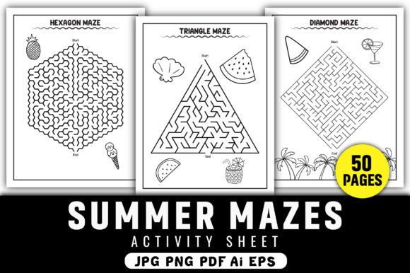 Download Summer Mazes for Kids - K Collection