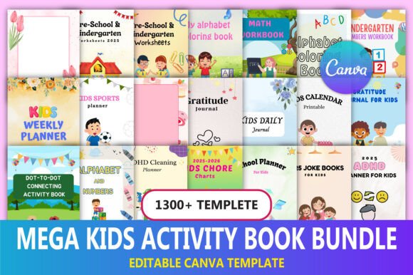 Download Mega Kids Activity Book Bundle - K Collection