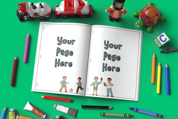 Download Toddler Coloring Book Mockup - K Collection