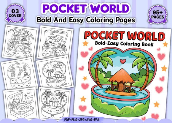 Download Bold Easy Pocket World Coloring Book - K Collection