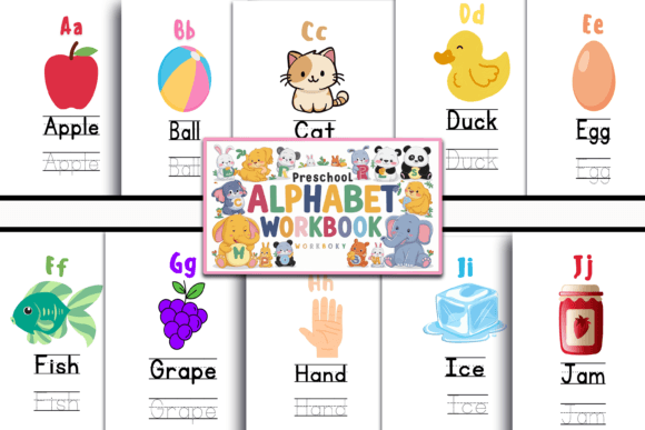 Download Preschool Alphabet Workbook - K Collection