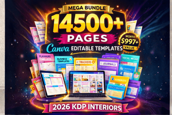 Download 14500+ Canva Editable KDP Interiors 2026 - K Collection