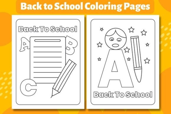 Download Back to School Coloring Pages - K Collection