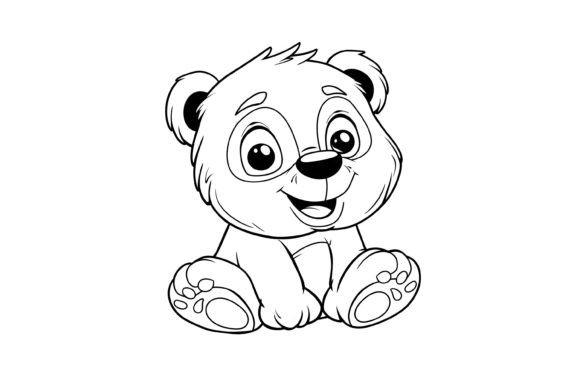 Download Panda Coloring Page for Kids - K Collection
