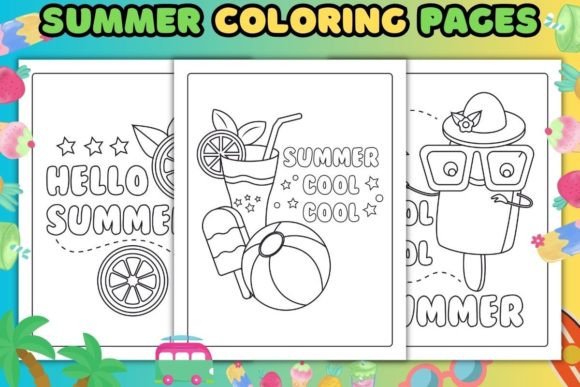Download Summer Coloring Book Pages - K Collection