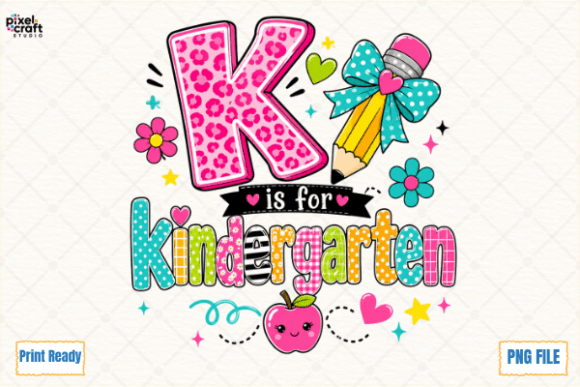 Download Back to School K is for Kindergarten PNG - K Collection