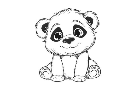 Download Panda Coloring Page for Kids - K Collection
