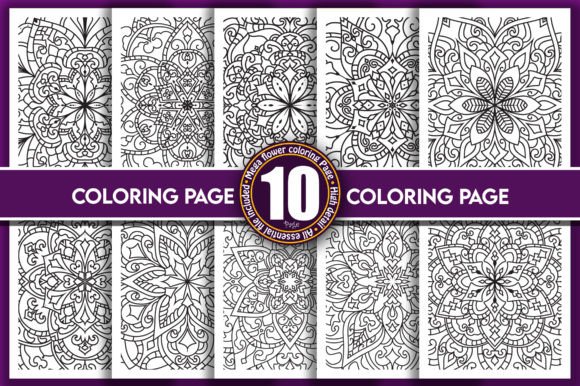 Download Mandala Coloring Book Interior Bundle - K Collection