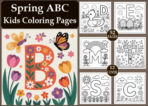 Download Spring ABC Coloring Book for Kids - K Collection