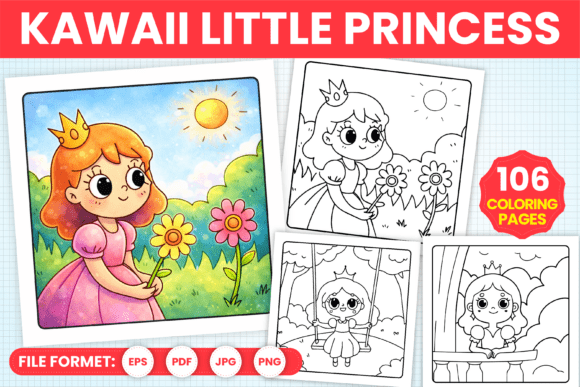 Download Kawaii Little Princess Coloring Pages - K Collection