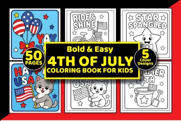 Download 4th of July Coloring Pages for Kids Book - K Collection