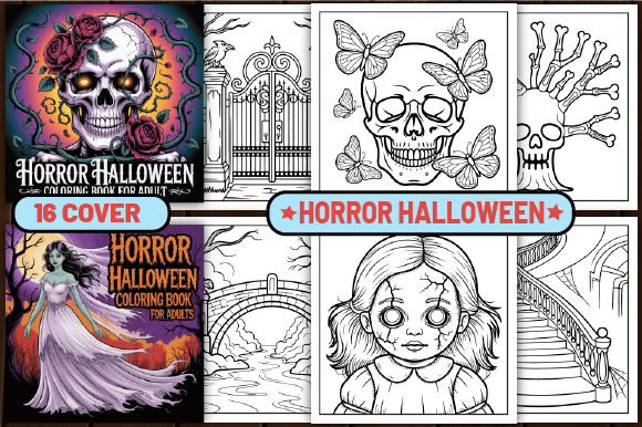 Download 72 Horror Halloween Coloring Pages - Coloring Collection