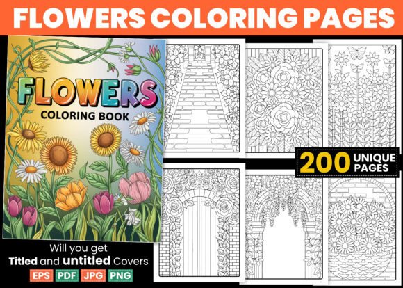 Download Flowers Coloring Pages - Coloring Collection