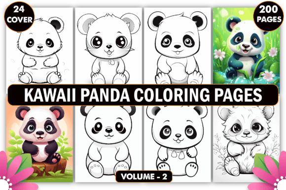 Download Kawaii Panda Coloring Pages for Kids - K Collection