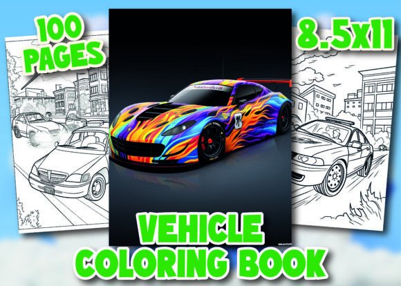 Download Vehicle Coloring Pages for Kids - K Collection