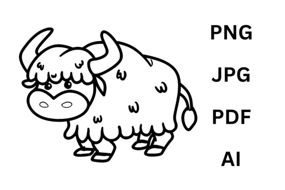 Download Bull Animal Coloring Page for Kids - K Collection