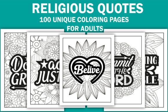 Download Religious Quotes Coloring Book Interior - K Collection