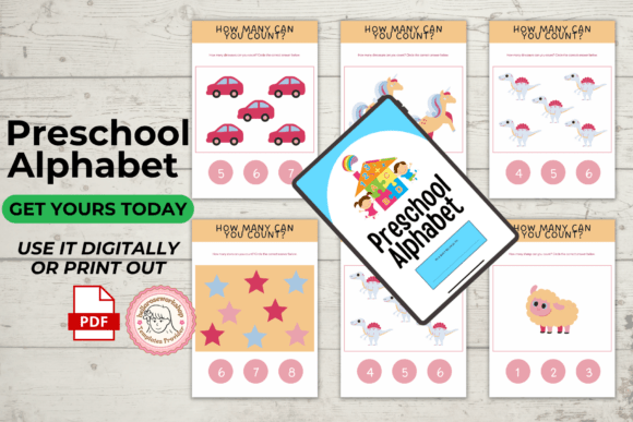 Download Preschool Alphabet Workbook PDF - K Collection