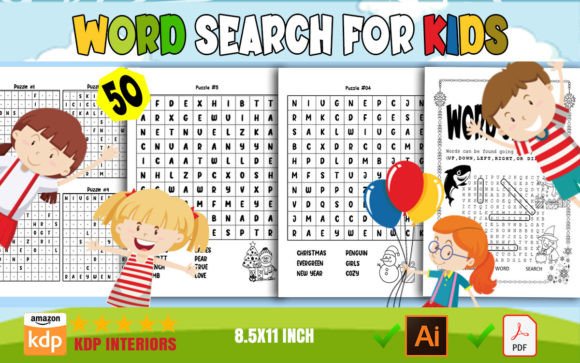 Download 2024 Word Search for Kids – KDP - K Collection