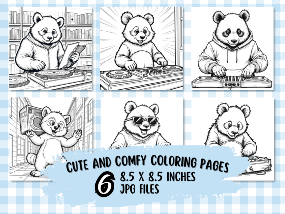 Download Groovy Panda DJ Coloring Book - K Collection