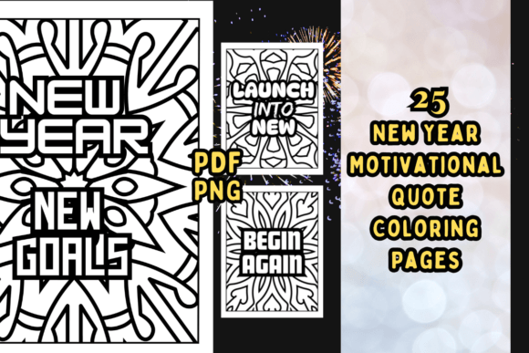 Download 25 New Year Motivational Coloring Pages - Coloring Collection