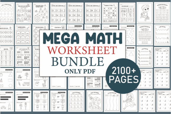 Download Ultimate Math Worksheets Bundle for Kids - K Collection