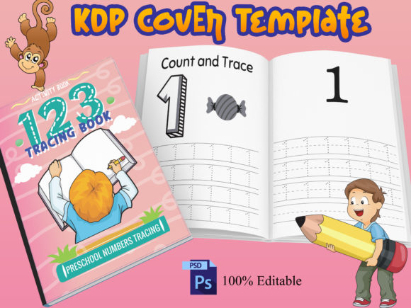Download ABC 123 Cover Template Kdp Interior - K Collection