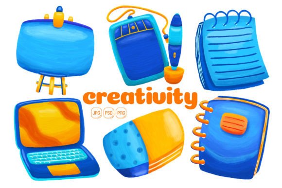 Download Creativity Element Illustration Pack 01 - K Collection