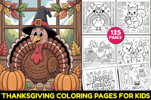 Download Thanksgiving Coloring Pages for Kids - K Collection