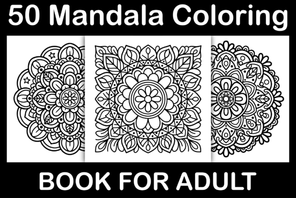 Download 50 Mandala Coloring Book for Adults - K Collection