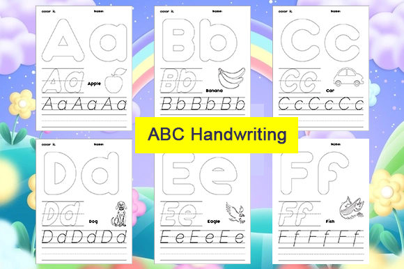 Download ABC Handwriting Tracing Book  a- Z - K Collection