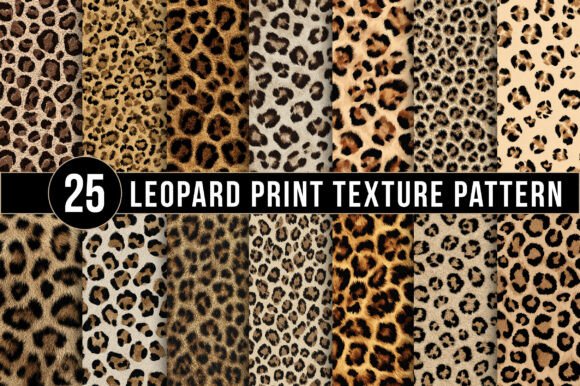 Download Leopard Print Texture Patterns, Seamless Animal Skin Digital Papers - K Collection