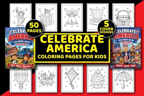 Download Celebrate America Coloring Book for Kids - K Collection
