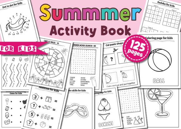 Download Summer Activity Book for Kids Vol - 3 - K Collection