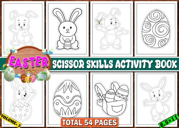 Download Easter Scissor Skills Activity Pages - K Collection