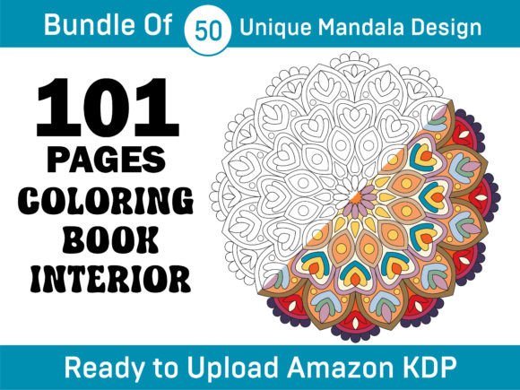 Download Mandala Coloring Book Interior 101 Pages - K Collection