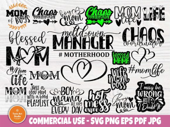 Download Funny Mom Quotes, SVG Bundle, Svg Files - Funny Collection