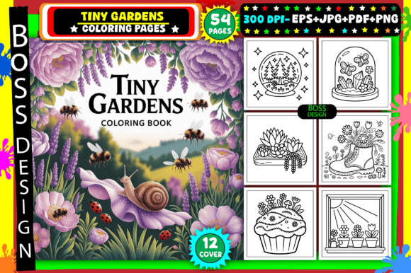 Download Tiny Gardens Coloring Pages for Adults - Coloring Collection