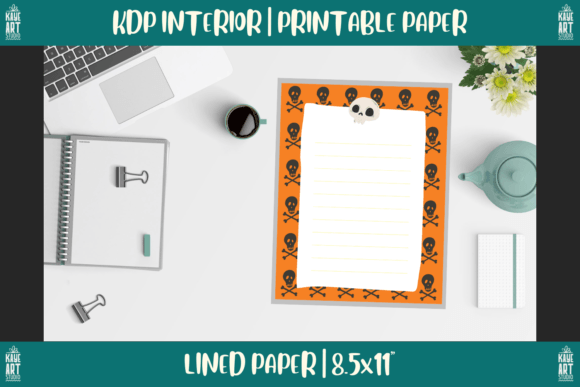 Download KDP Halloween Border - Lined Paper - K Collection