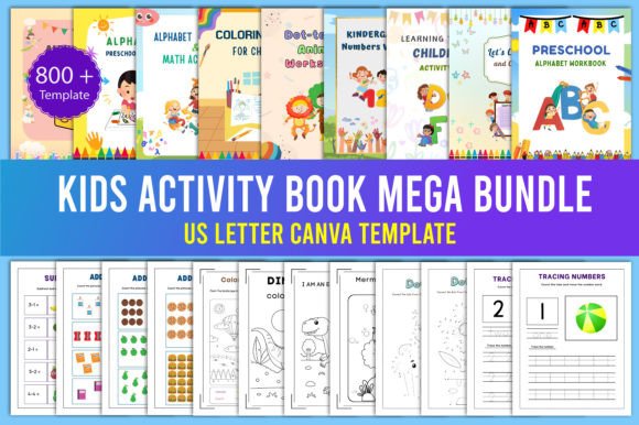 Download Kids Activity Book Mega Bundle Canva - K Collection