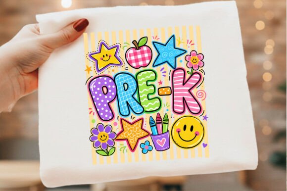 Download Striped Pre K Back to School Teacher Png - K Collection