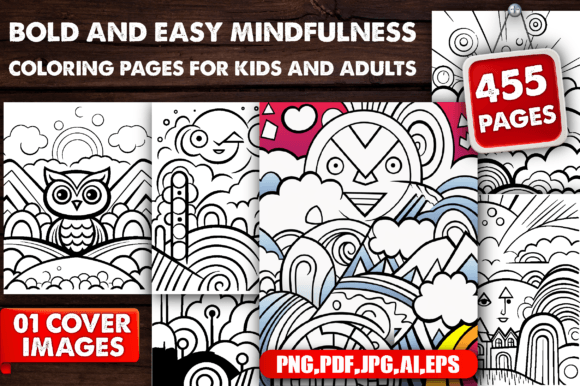 Download Bold and Easy Mindfulness Coloring Pages - Coloring Collection